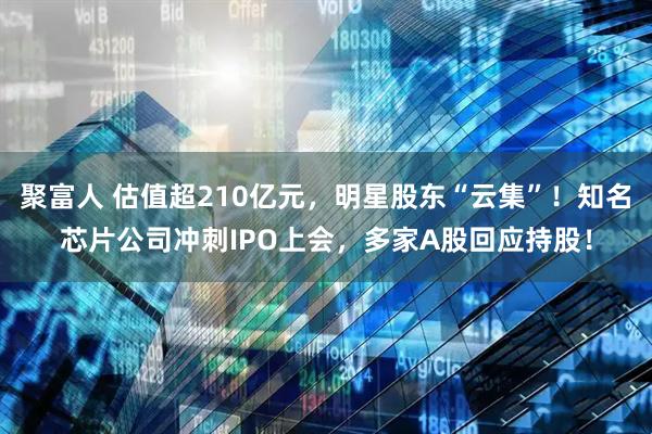 聚富人 估值超210亿元，明星股东“云集”！知名芯片公司冲刺IPO上会，多家A股回应持股！